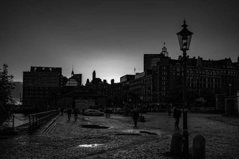 Hamburg Stadtansicht Fischmarkt wochentags