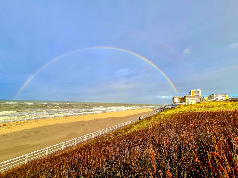 Sylt Westerland Strand Regenbogen