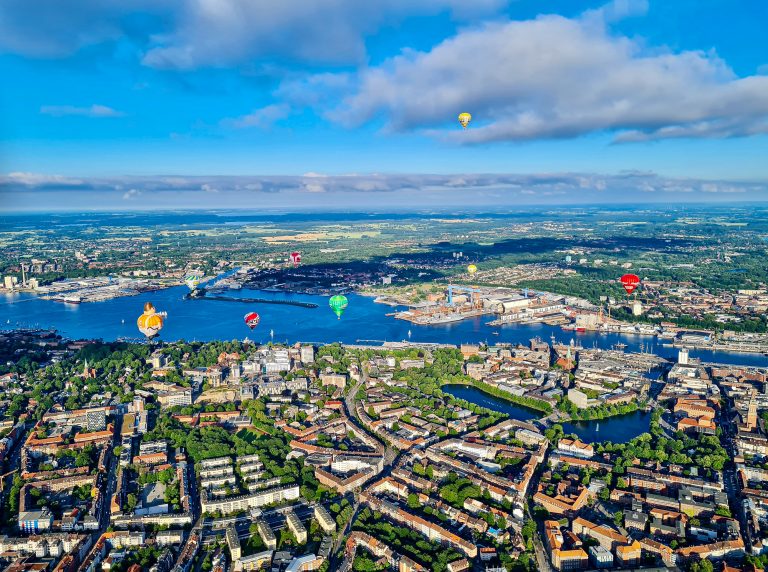 Kiel von oben Ballonfahrt